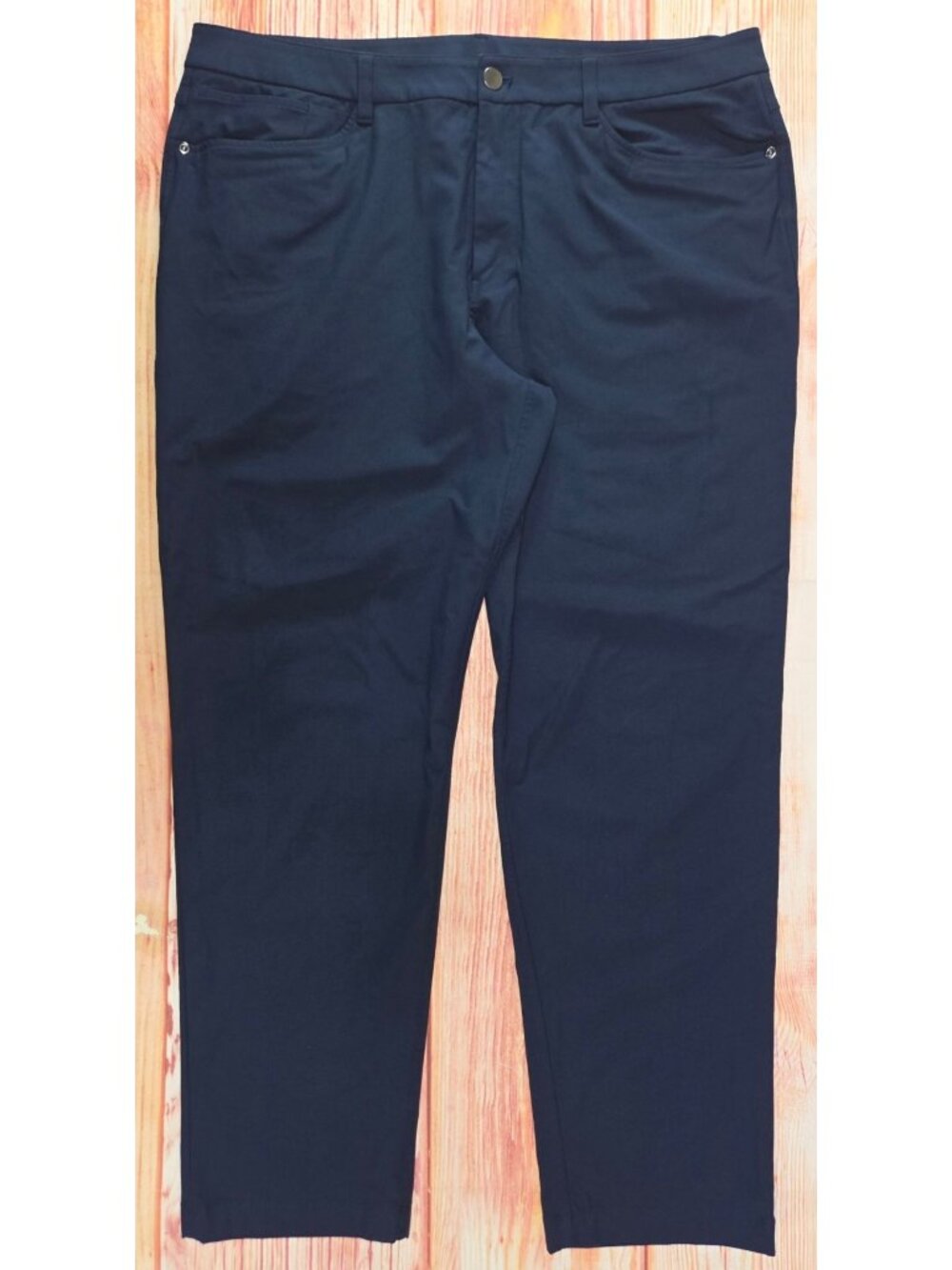 lululemon athletica Navy Blue Stretch Chino Pants 36x30